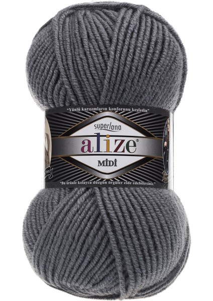 Superlana Midi 87 Kömür Grisi 5 Adet