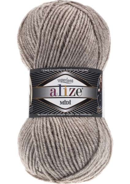 Superlana Midi 207 Açık Kahve Melanj 5 Adet