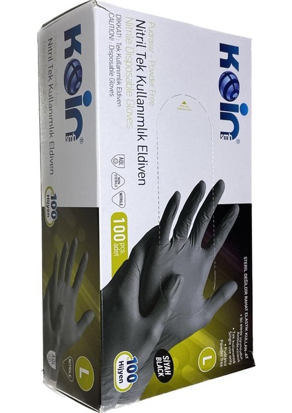 Koin Smh Nitril Eldiven Tek Kullanımlık Pudrasız