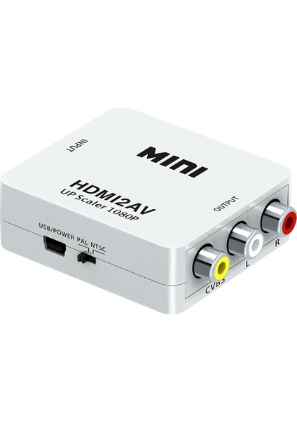 HDMI2AV 1080P Hd Video Adaptörü HDMI To Rca Av Dönüştürücü