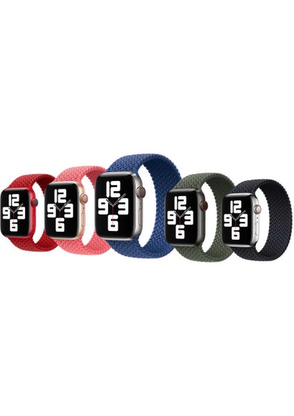 Apple Watch 38MM Wiwu Braided Solo Loop Small Saat Kordon Kayış Bileklik