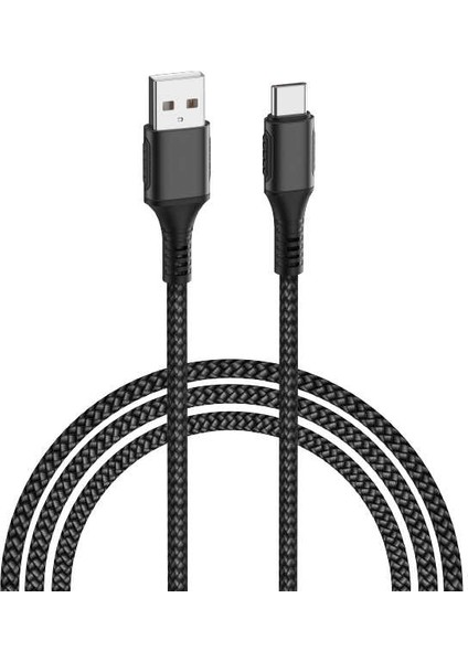 F12 Phaeton Type-C USB Kablo 5A 45W Hızlı Şarj Kablosu 120 cm Data Kablo Naylon Örgü
