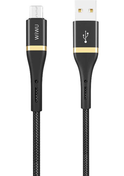 Elite ED-102 Micro USB Kablo 2.4A Hızlı Şarj Kablosu 200 cm Data Kablo 2 Metre