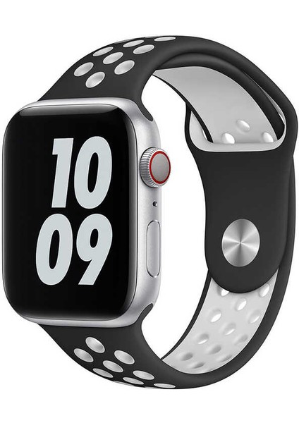 Apple Watch 38MM Wiwu Dual Color Sport Band Silikon Saat Kordon Kayış Bileklik