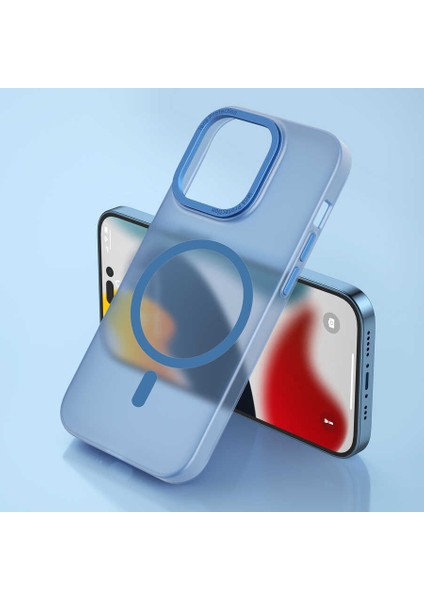 Apple iPhone 14 Pro Max Wiwu Frosted Magnetik Buzlu Sert Pc Kapak