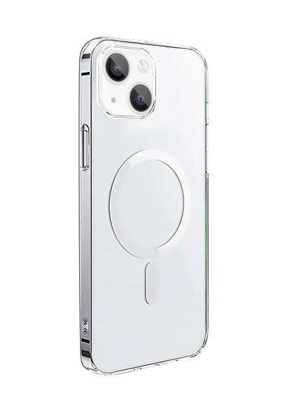 Apple iPhone 14 Wiwu Magsafe Şarj Özellikli Lens Korumalı Şeffaf Silikon Kapak
