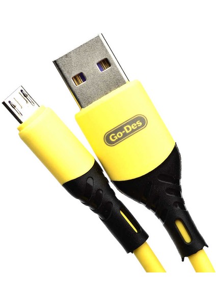 Go Des GD-UC519 Micro USB Kablo 2.4A Şarj Kablosu 100 cm Data Kablo