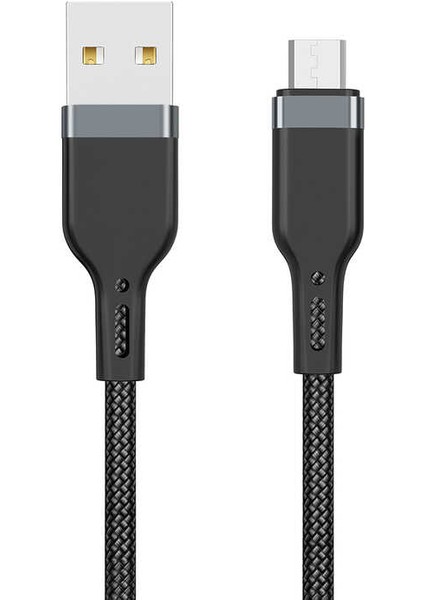 Platinum Serisi PT03 Micro USB Kablo 2.4A 12W Hızlı Şarj Kablosu 120 cm Data Kablo 480 Mbps