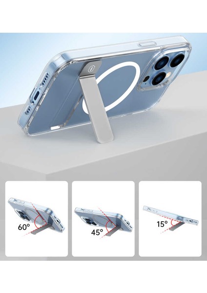 Apple iPhone 14 Pro Kılıf Standlı Magsafe Wireless Şarj Özellikli Wiwu Aurora Serisi Kapak