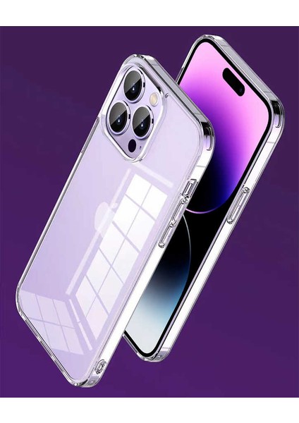 Apple iPhone 14 Pro Max Kılıf Şeffaf Airbag Tasarımlı Wiwu Concise Serisi Kapak