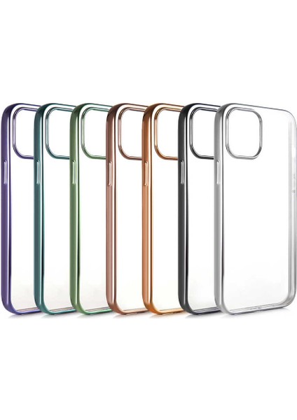 Apple iPhone 12 Pro Max Köşeleri Parlak Renkli Benks Magic Glitz Transparent Kapak