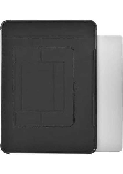 Apple Macbook 16.2 2021 Wiwu Defender Stand Case Taşınabilir Standlı Magnetik Pu Laptop Çantası