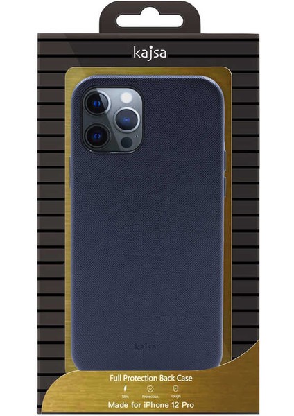 Apple iPhone 12 Pro Kılıf Kajsa Woven Kapak