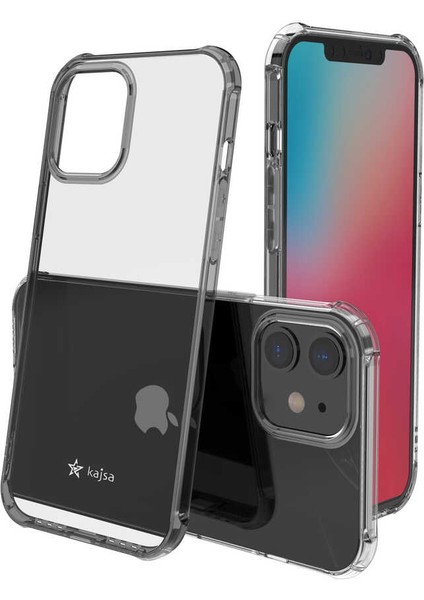Apple iPhone 12 Kılıf Kajsa Transparent Kapak