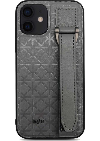 Apple iPhone 12 Pro Kılıf Kajsa Neo Clasic Serisi Mono K Strap Kapak