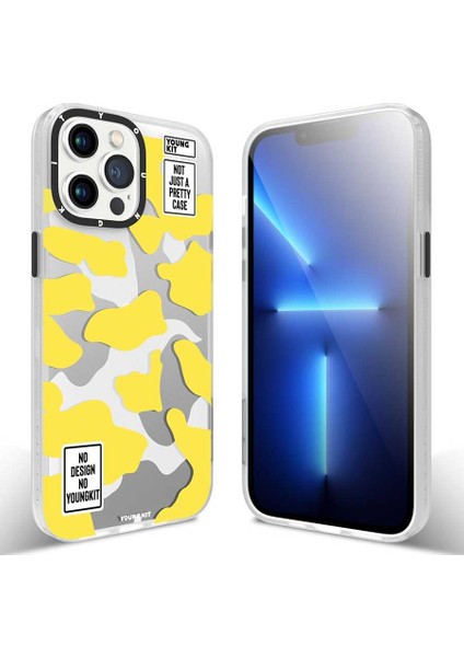 Apple iPhone 13 Pro Max Kılıf Baskılı Desenli Youngkit Kamuflaj Serisi Kapak