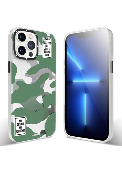 Apple iPhone 13 Pro Max Kılıf Baskılı Desenli Youngkit Kamuflaj Serisi Kapak fiyatları