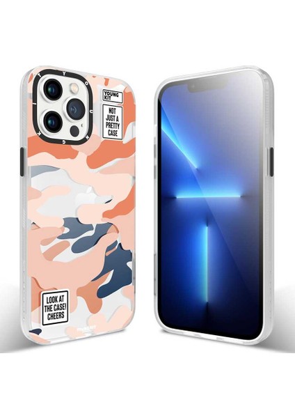 Apple iPhone 13 Pro Kılıf Baskılı Desenli Youngkit Kamuflaj Serisi Kapak