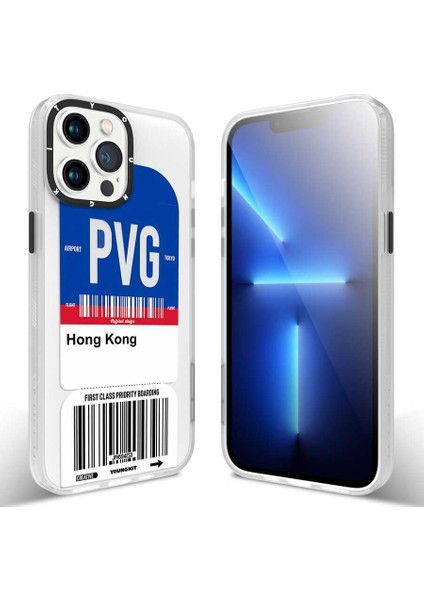 Apple iPhone 13 Pro Kılıf Baskılı Desenli Youngkit Any Time Trip Serisi Kapak