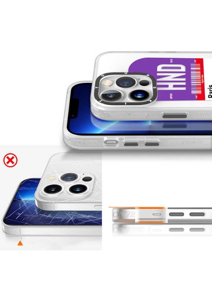 Apple iPhone 13 Pro Kılıf Baskılı Desenli Youngkit Any Time Trip Serisi Kapak