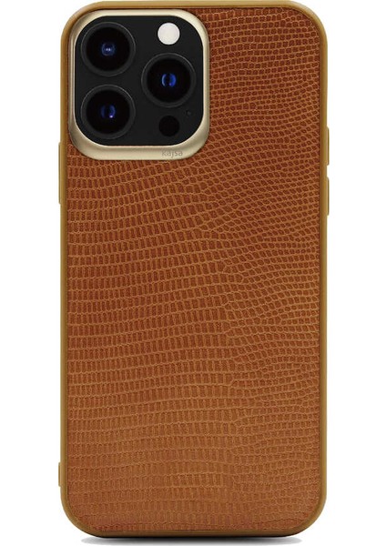 Apple iPhone 13 Pro Kılıf Kajsa Preppie Collection Pu Deri Kapak