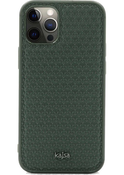 Apple iPhone 12 Pro Max Kılıf Kajsa Splendid Serisi 3D Leaf Kapak