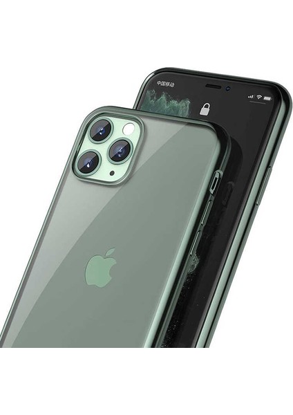 Apple iPhone 11 Pro Max Köşeleri Parlak Renkli Benks Magic Glitz Transparent Kapak