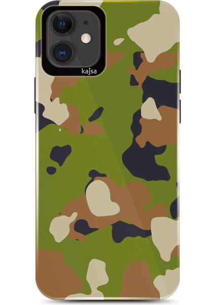 Apple iPhone 11 Kılıf Asker Desenli Kajsa Camo Kapak