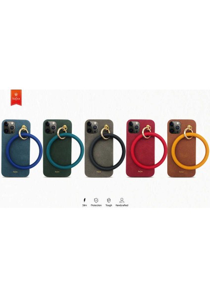 Apple iPhone 12 Kılıf Kajsa Splendid Serisi Morandi Ring Kapak indirimleri