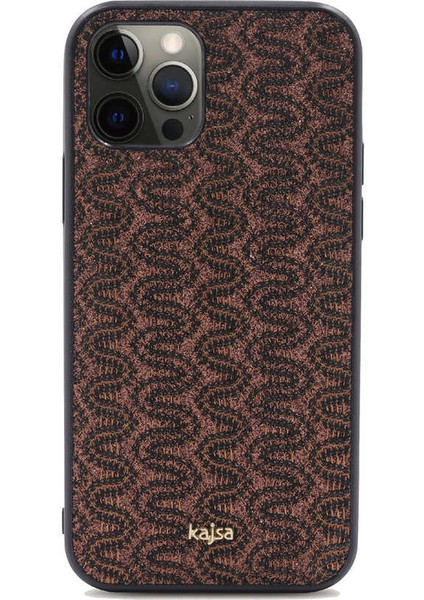 Apple iPhone 12 Pro Max Kılıf Kajsa Glamorous Serisi Waterfall Pattern Kapak fiyatları