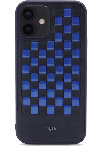 Apple iPhone 12 Pro Kılıf Kajsa Preppie Serisi Spotlight Woven Kapak