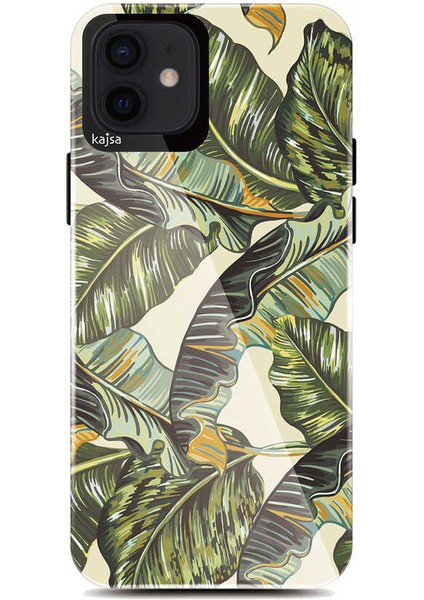 Apple iPhone 12 Pro Kılıf Çiçekli Kajsa Botanic Kapak