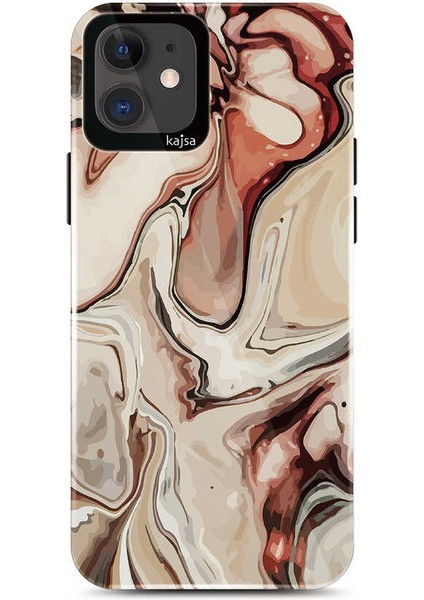 Apple iPhone 11 Kılıf Ebru Desenli Kajsa Lava Kapak fiyatları