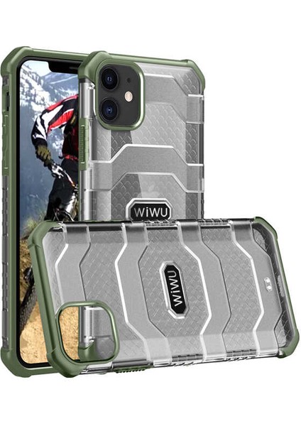Apple iPhone 12 Mini Kılıf Tank Kabartmalı Wiwu Voyager Kapak