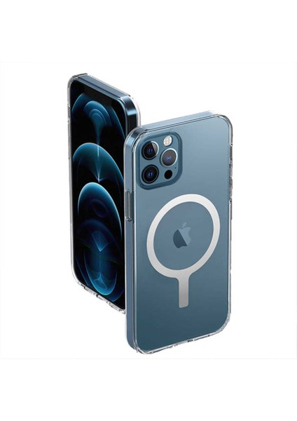 Apple iPhone 12 Pro Max Kılıf Wiwu Magnetic Crystal Kapak