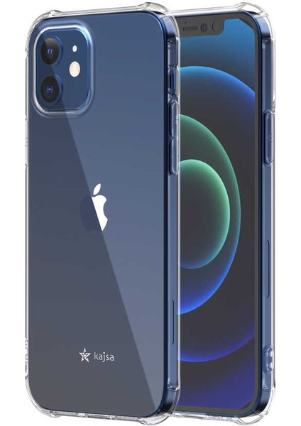 Apple iPhone 12 Kılıf Kajsa Transparent Kapak