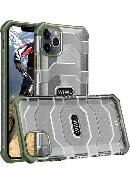 Apple iPhone 12 Pro Kılıf Tank Kabartmalı Wiwu Voyager Kapak