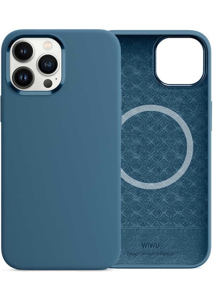 Apple iPhone 13 Pro Max Kılıf Wiwu Magsafe Magnetic Silikon Kapak