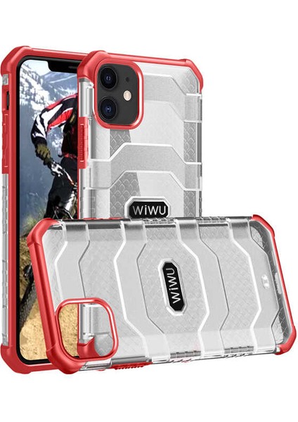 Apple iPhone 12 Mini Kılıf Tank Kabartmalı Wiwu Voyager Kapak