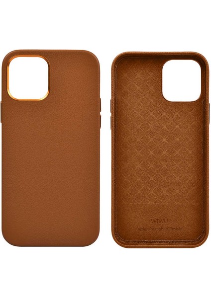Apple iPhone 13 Pro Kılıf Wiwu Calfskin Kapak