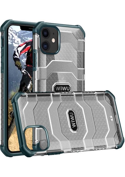 Apple iPhone 12 Kılıf Tank Kabartmalı Wiwu Voyager Kapak