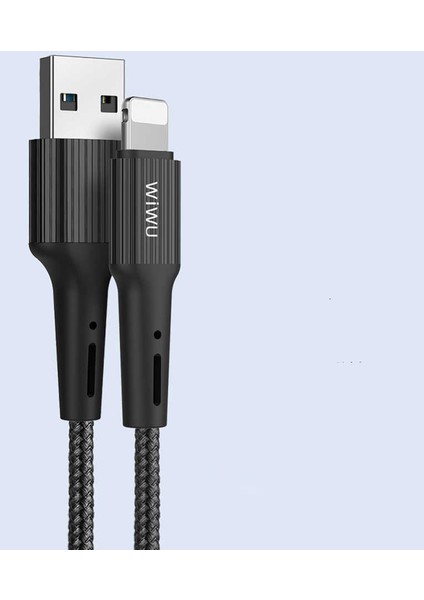 G30 Gear Lightning USB Kablo 2.4A Hızlı Şarj Kablosu 120 cm Naylon Örgü