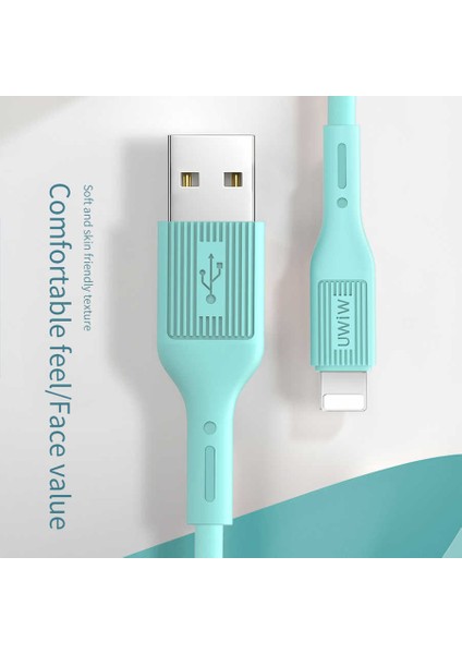 G60 Vivid Lightning USB Kablo 2.4A Hızlı Şarj Kablosu 120 cm