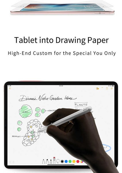 Apple iPad 6 Air 2 Wiwu Ekran Koruyucu Kağıt Hissi Ipaper-Like Ekran Filmi