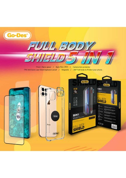 Apple iPhone Se 2020 Ön Arka Koruma Go Des 5 In 1 Full Body Shield