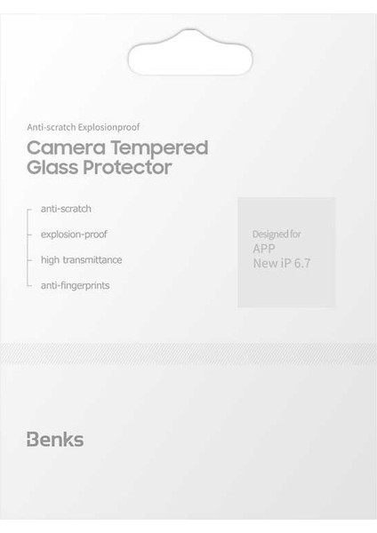 Apple iPhone 12 Pro Max Benks Soft Kamera Lens Koruyucu Cam
