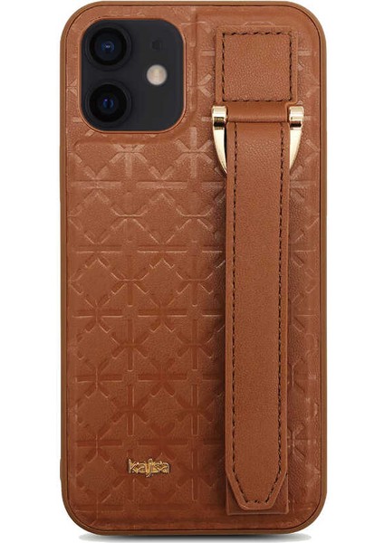 Apple iPhone 12 Kılıf Kajsa Neo Clasic Serisi Mono K Strap Kapak fiyatları