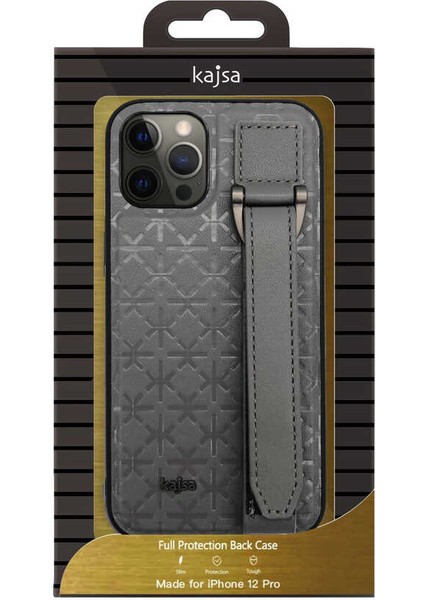 Apple iPhone 12 Kılıf Kajsa Neo Clasic Serisi Mono K Strap Kapak modelleri