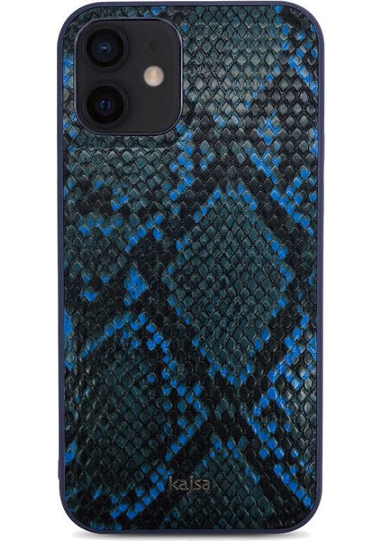 Apple iPhone 12 Kılıf Kajsa Glamorous Serisi Snake Pattern Kapak