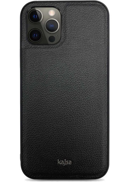 Apple iPhone 12 Pro Max Kılıf Kajsa Luxe Collection Hakiki Deri Kapak